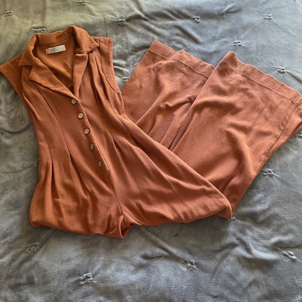FP Beach Orange Jumpsuit